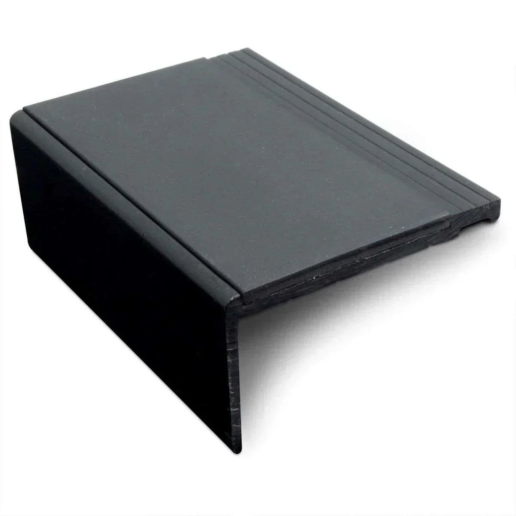 NHP 60.4x32mm Heavy Duty Hard Nose PVC Stair Nosing – Non-Slip Aluminium Profile