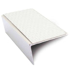 NSL02 57x32mm Aluminium Rakeback Stair Nosing with Anti-Slip PVC Insert