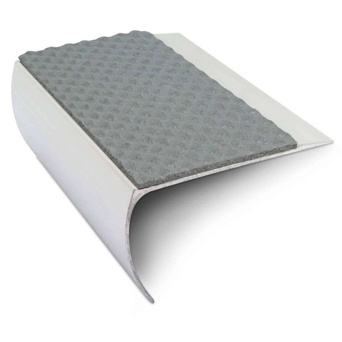 NSL25 Tredsafe 69 x 40mm Aluminium Non Slip Stair Nosing Edge Trim With PVC Insert