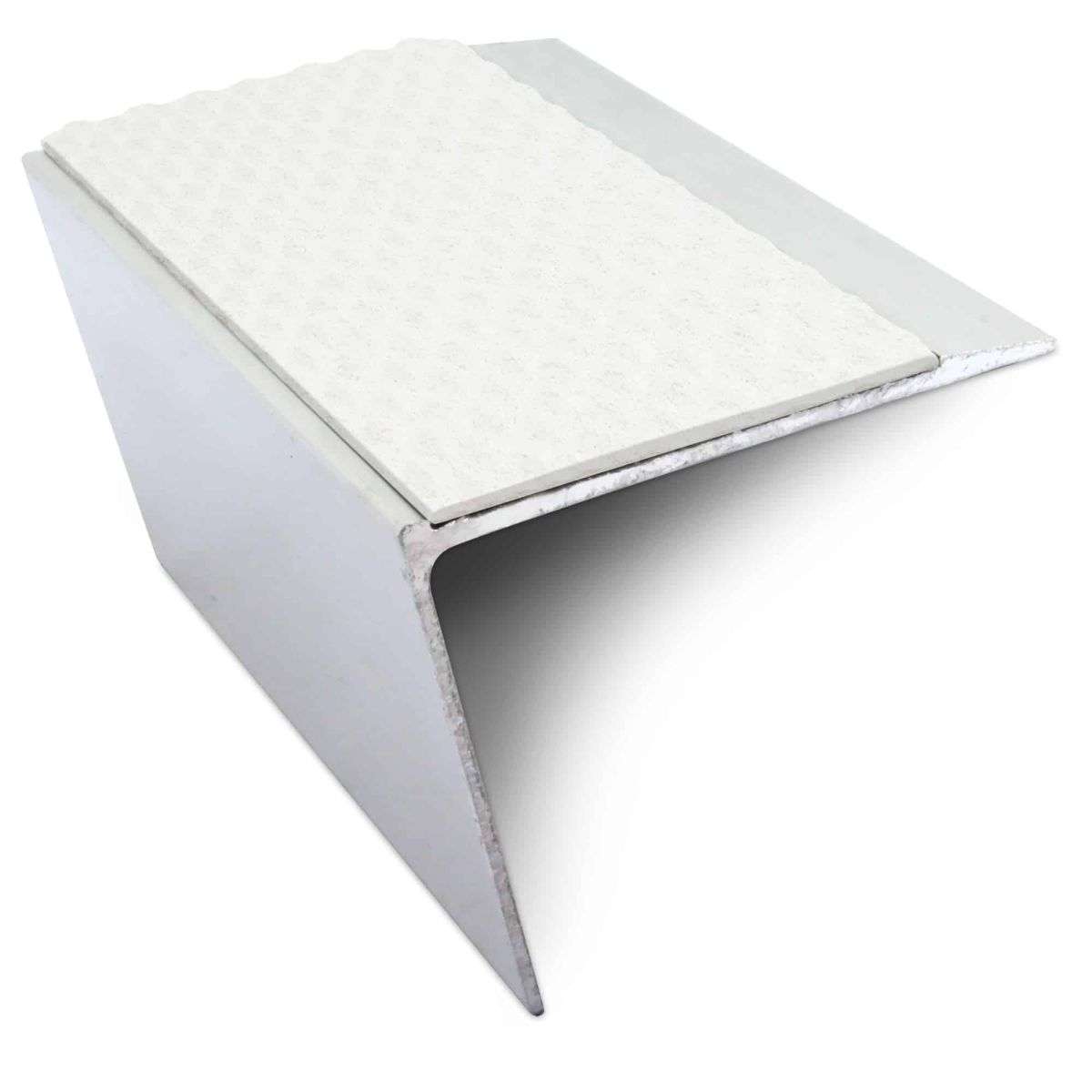 NSL26 67x55mm Tredsafe Aluminium Stair Nosing with DDA-Compliant PVC Insert