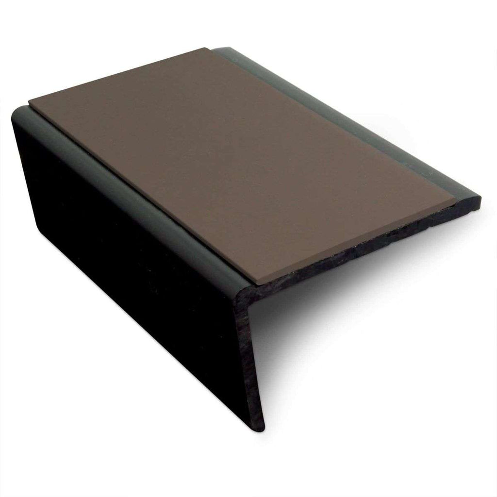 NSP 56x32.5mm Slimline Hard Nose PVC Stair Nosing – Non-Slip Edge Trim