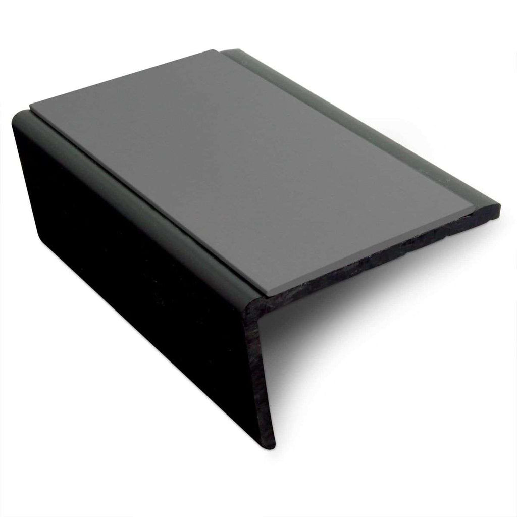 NSP 56x32.5mm Slimline Hard Nose PVC Stair Nosing – Non-Slip Edge Trim