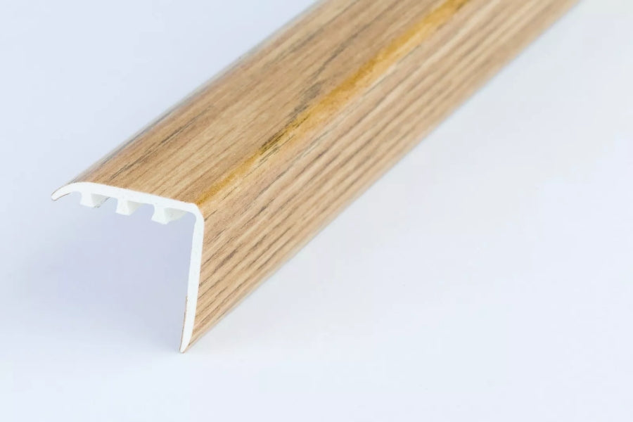 uPVC Stair Nosing 30 MM x 30 MM x 0.9 M Length Wood Effect Profile