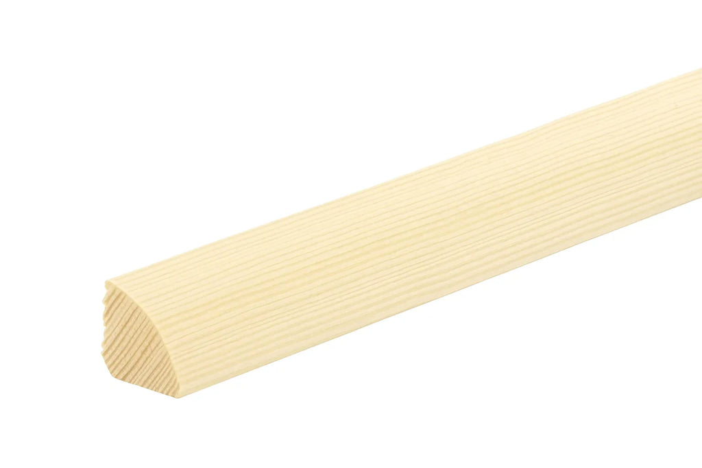 Pine Wood Quadrant Trim 10mm, 12mm & 20mm – Natural Decorative Flooring Edge Beading (1m & 2.4m)
