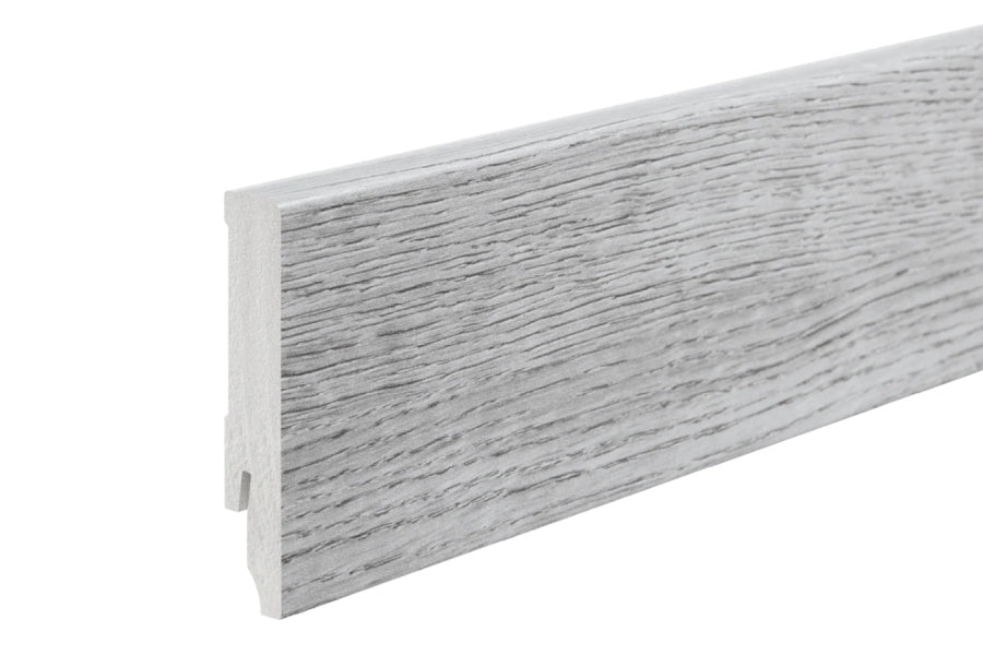 Skirting Board 80 MM x 14 MM  2200 mm Length Polystyrene  Wall Floor Edge Trim Various Colours -Decor