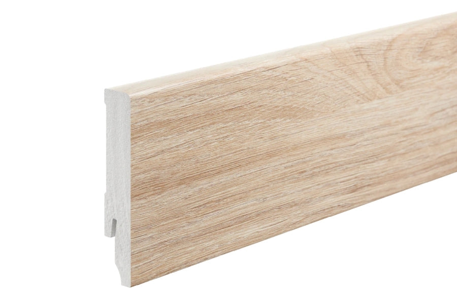 Skirting Board 80 MM x 14 MM  2200 mm Length Polystyrene  Wall Floor Edge Trim Various Colours -Decor