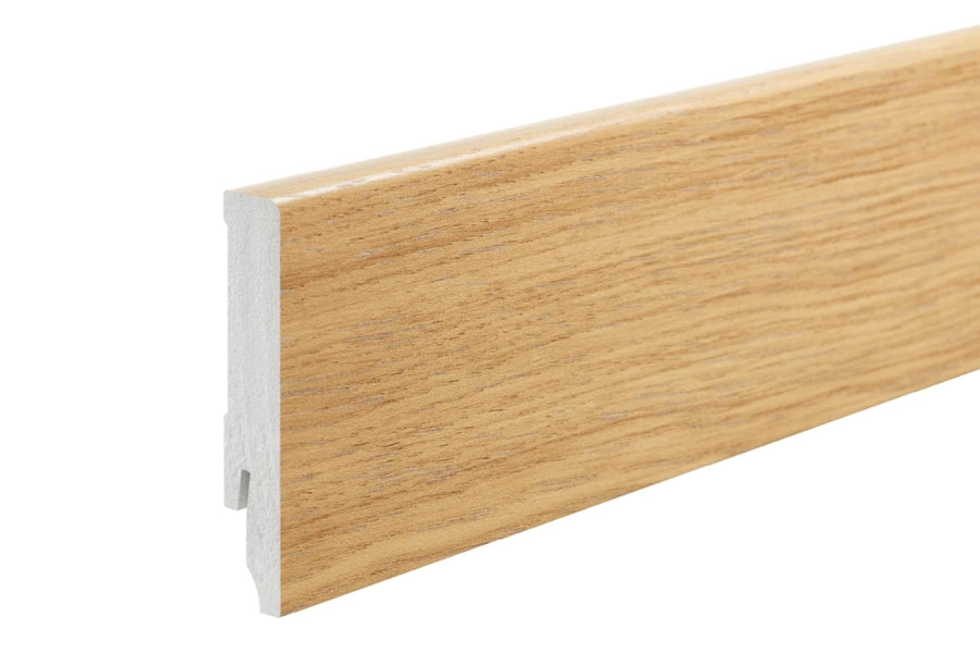 Skirting Board 80 MM x 14 MM  2200 mm Length Polystyrene  Wall Floor Edge Trim Various Colours -Decor