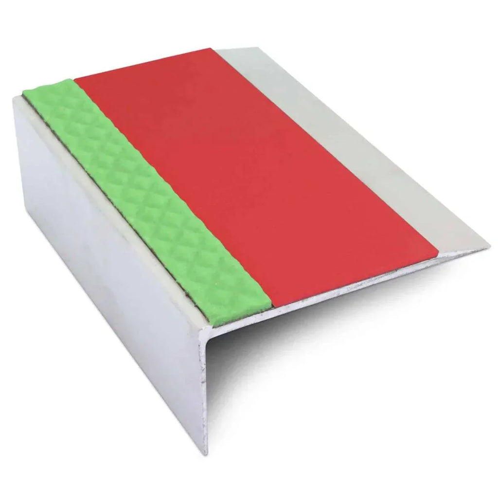 ASL15 66x32mm Aluminium Non Slip Stair Nosing Edge Trim With Pvc Insert
