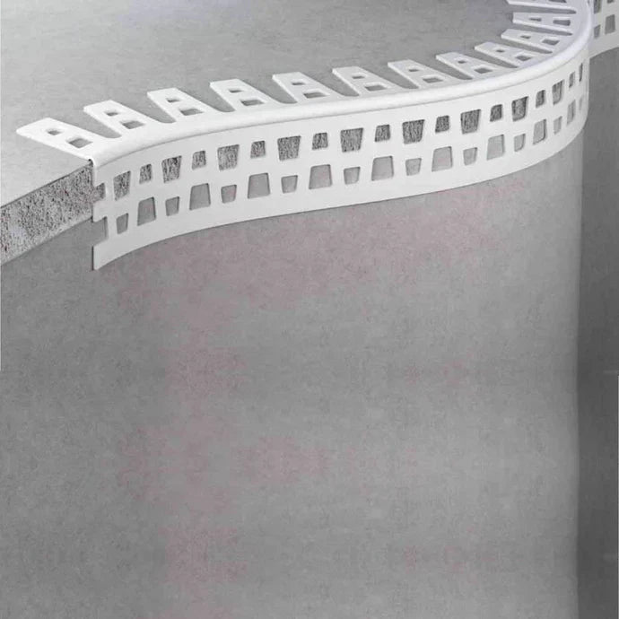 10 X 25x25 PVC Flexible Arch Corner Bead for Render and Plaster 2.5m