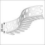 10 X 25x25 Pvc Flexible Arch Render Corner Bead 3m