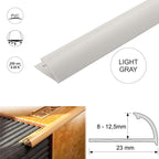 PVC Round Edge Quadrant Tile Trim – 8mm, 10mm, 12.5mm