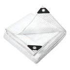 Heavy Duty Waterproof Tarpaulin Sheet Clear – Transparent Ground Sheet and All Weather Protective Cover with Eyelets