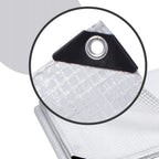Heavy Duty Waterproof Tarpaulin Sheet Clear – Transparent Ground Sheet and All Weather Protective Cover with Eyelets
