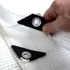 Heavy Duty Waterproof Tarpaulin Sheet Clear – Transparent Ground Sheet and All Weather Protective Cover with Eyelets