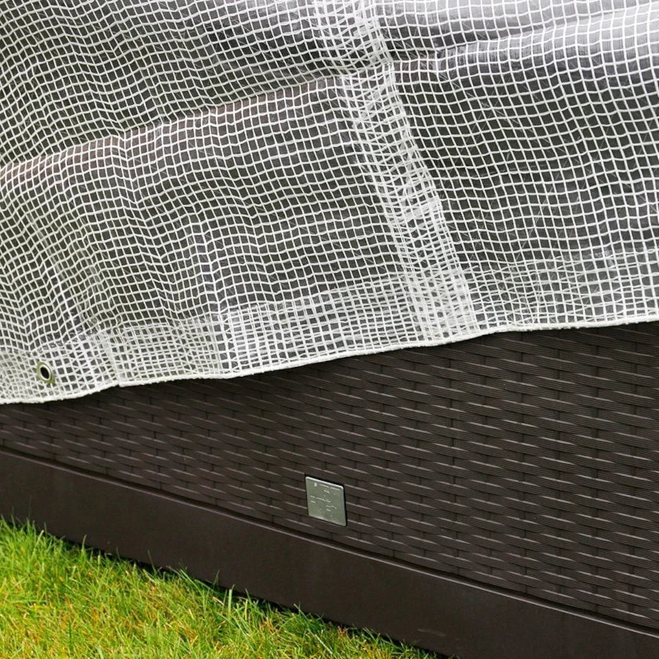 Heavy Duty Waterproof Tarpaulin Sheet Clear – Transparent Ground Sheet and All Weather Protective Cover with Eyelets