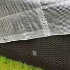 Heavy Duty Waterproof Tarpaulin Sheet Clear – Transparent Ground Sheet and All Weather Protective Cover with Eyelets