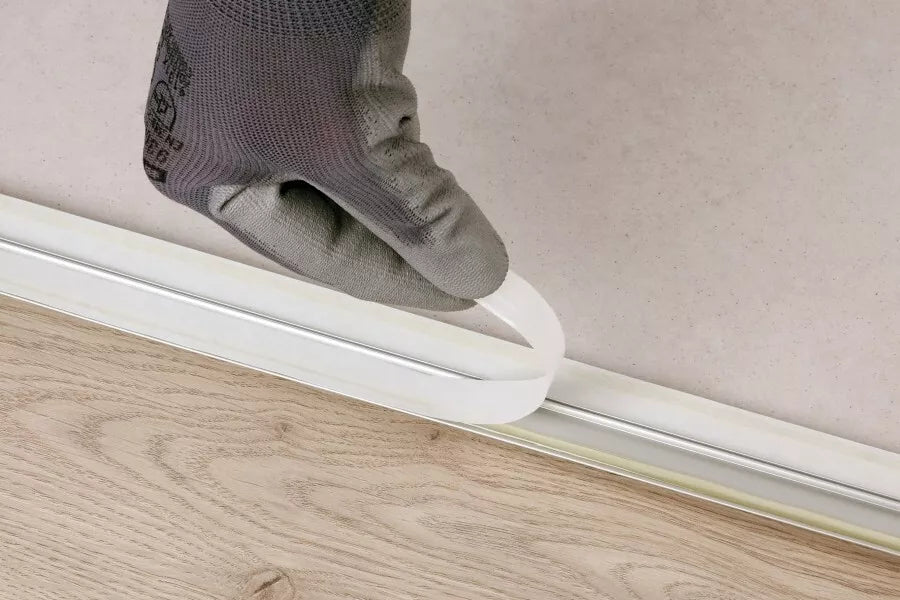 Aluminium Door Threshold Strip 37 MM x 930 MM Length Self-Adhesive Silver 5in1 Installation LW37