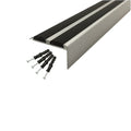 Silver With Black Rubber