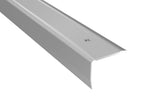 Anodised aluminium stair nosing 40 MM×30 MM x 1.2 M & 2.4 M Length with anti-slip grooved surface - PS8