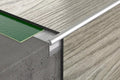 Aluminium Stair Nosing Outer Corner 5 MM x 900 MM & 2500 MM Length Silver LVT Z5