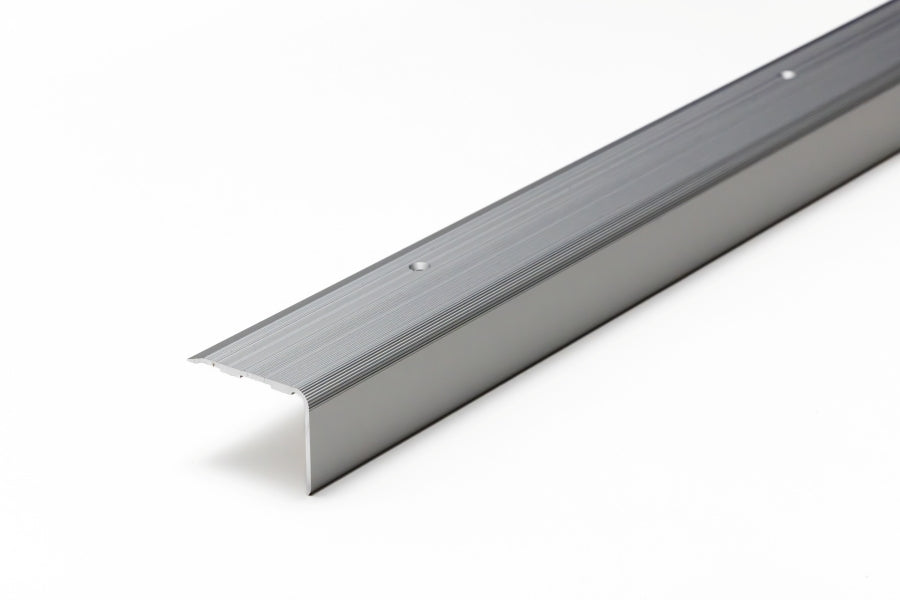 Aluminium Stair Nosing 48mm x 34mm x 118cm Length Step Edge Trim Anodised Silver, Gold, Champagne- SN RY48