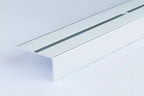 Aluminium Stair Nosing 40 MM x 20 MM x 1 M & 2 M Length Anodised Grooved Anti-Slip - LSSR