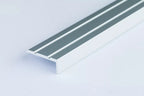 Aluminium Stair Nosing 25 MM x 10 MM x 1 M Length Anodised Grooved Anti-Slip- LSW10