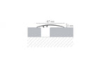 Aluminium Wood Effect Door Threshold Strip 47 MM x 930 MM Length Self-Adhesive Trim for Laminate Floors LW47