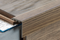 uPVC Stair Nosing 30 MM x 30 MM x 0.9 M Length Wood Effect Profile