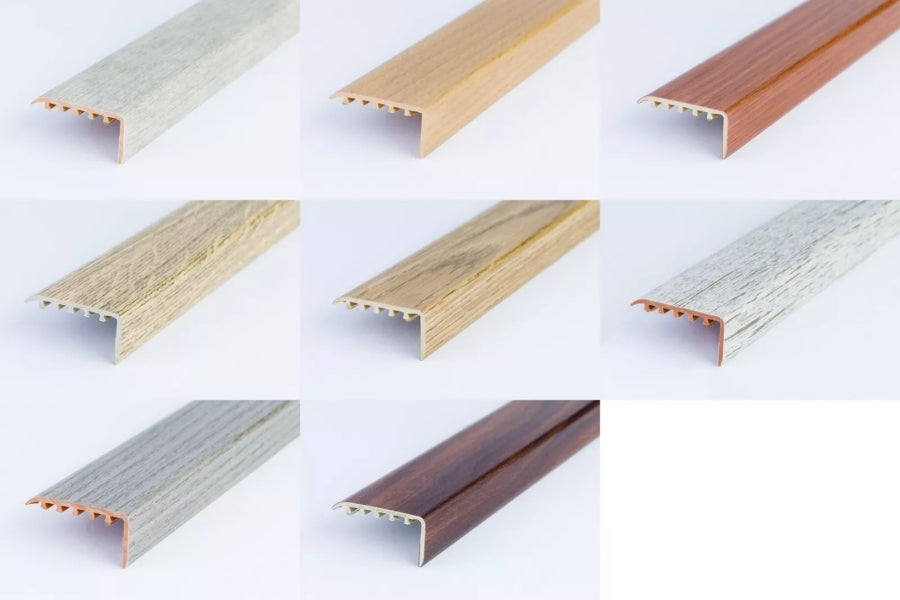 uPVC Stair Nosing 45 MM x 22 MM x 0.9 M Length Wood Effect