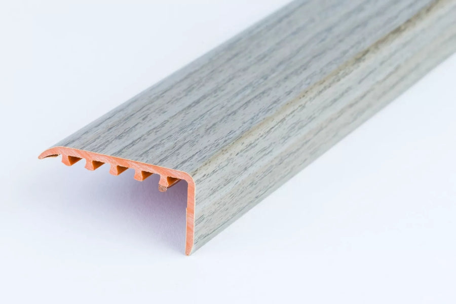 uPVC Stair Nosing 45 MM x 22 MM x 0.9 M Length Wood Effect