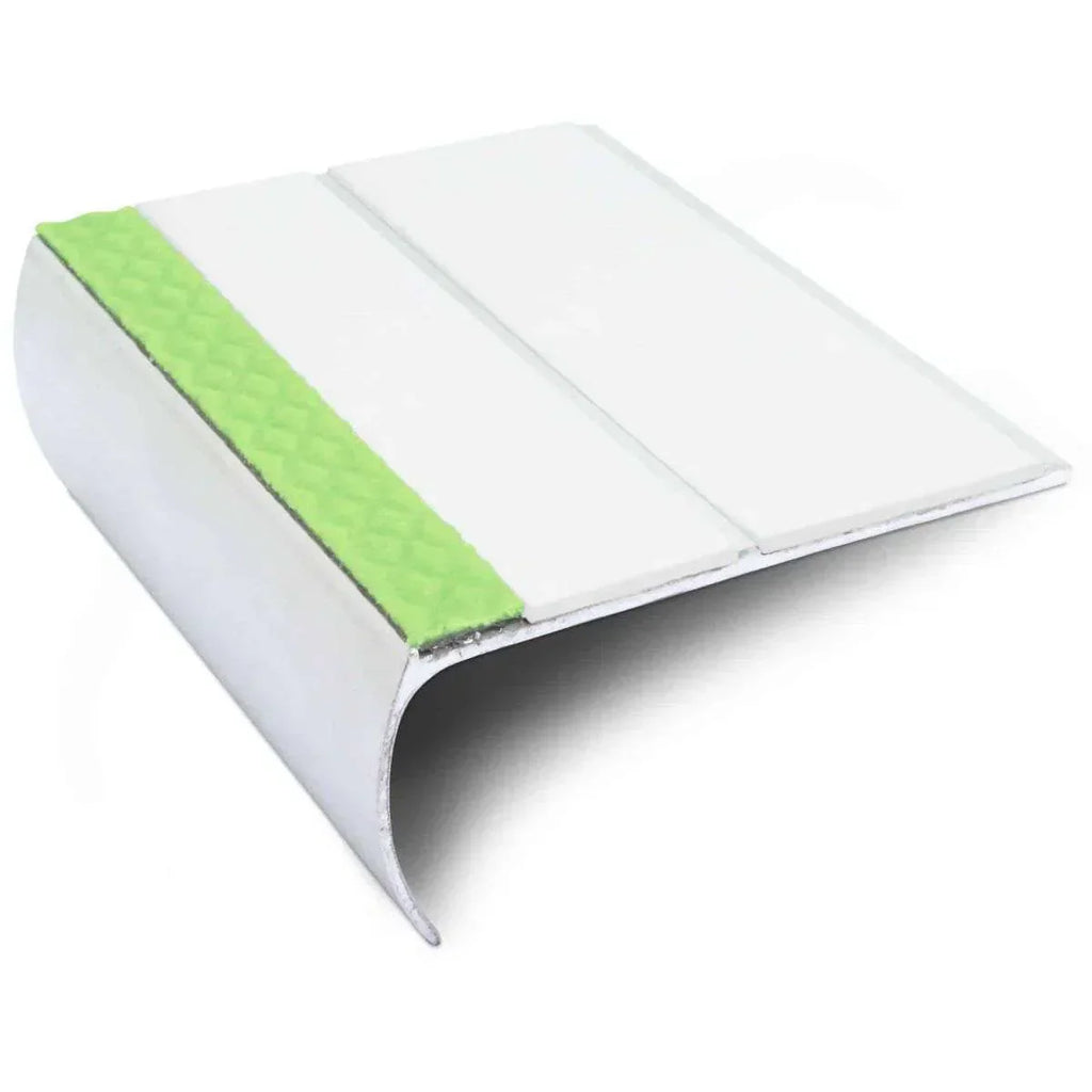ASL29 87x40mm Aluminium Non Slip Stair Nosing Edge Trim With Pvc Insert
