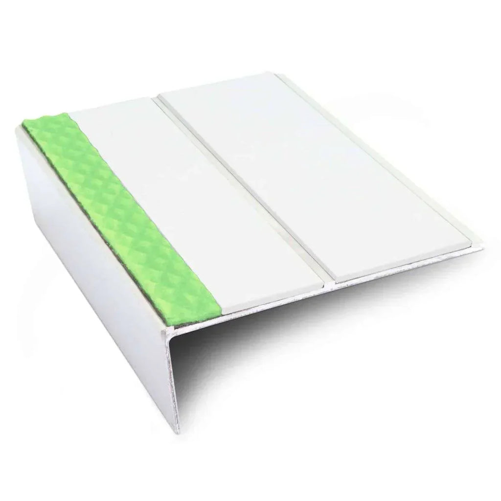 ASL10 85x32mm Aluminium Non Slip Stair Nosing Edge Trim With Pvc Insert
