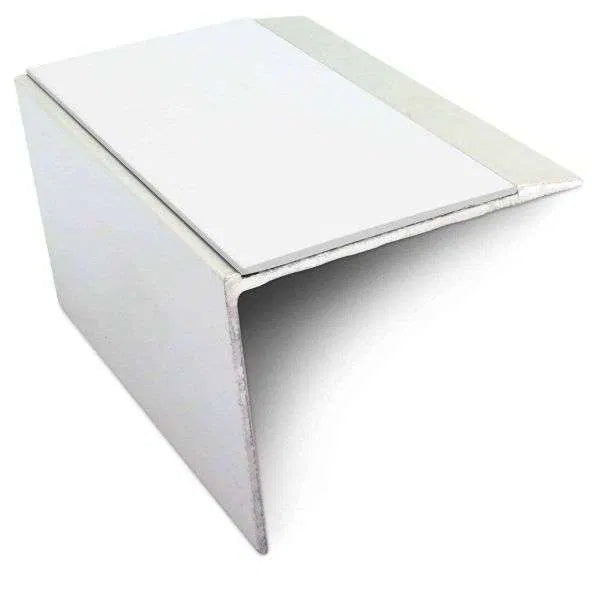 NSL21 67 x 55mm Aluminium Stair Nosing with PVC Anti-Slip & DDA Compliance