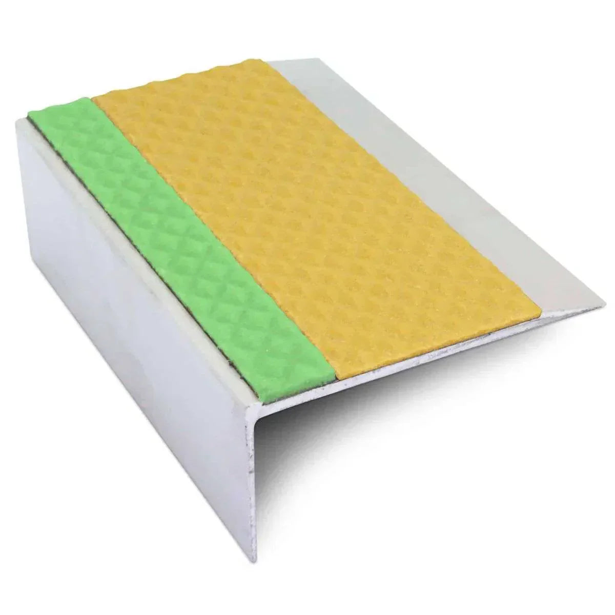 ASL15 Tredsafe 66x32mm Aluminium Non Slip Stair Nosing Edge Trim With Pvc Insert