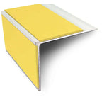 NSL27 DDA Compliant Aluminium Stair Nosing 75x58mm – Non Slip Edge Trim with PVC Insert