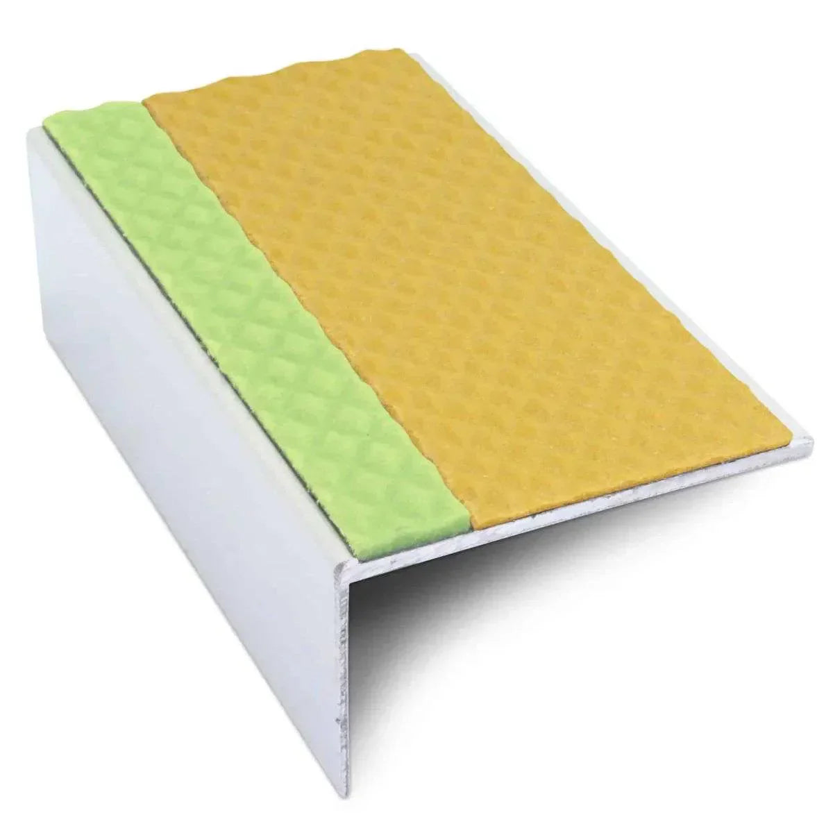 ASL01 Tredsafe 56x32mm Aluminium Non Slip Stair Nosing Edge Trim With Pvc Insert